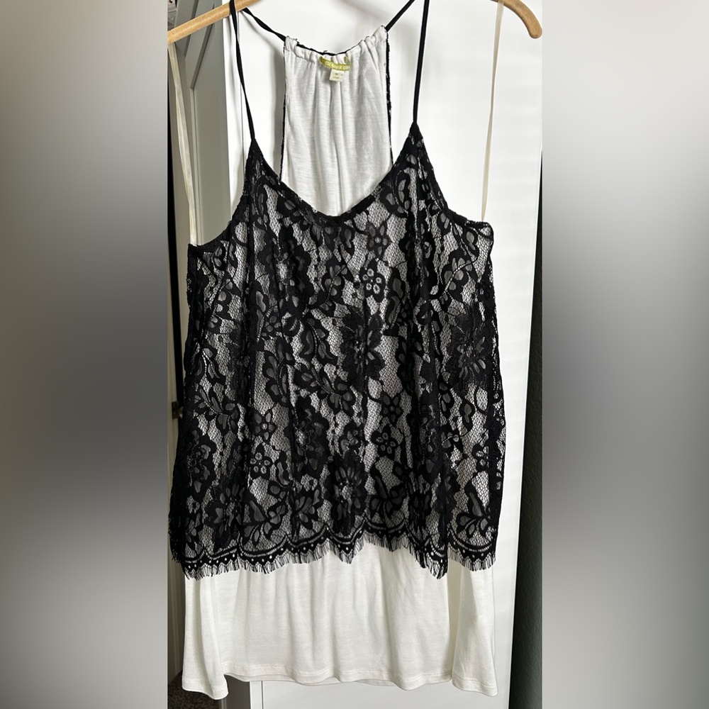 Gianni Bini Gray Pleated Top